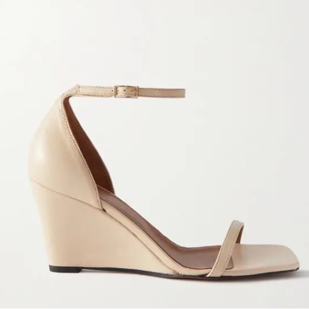 ATP ATELIER Net Sustain Morcone Leather Wedge Sandals